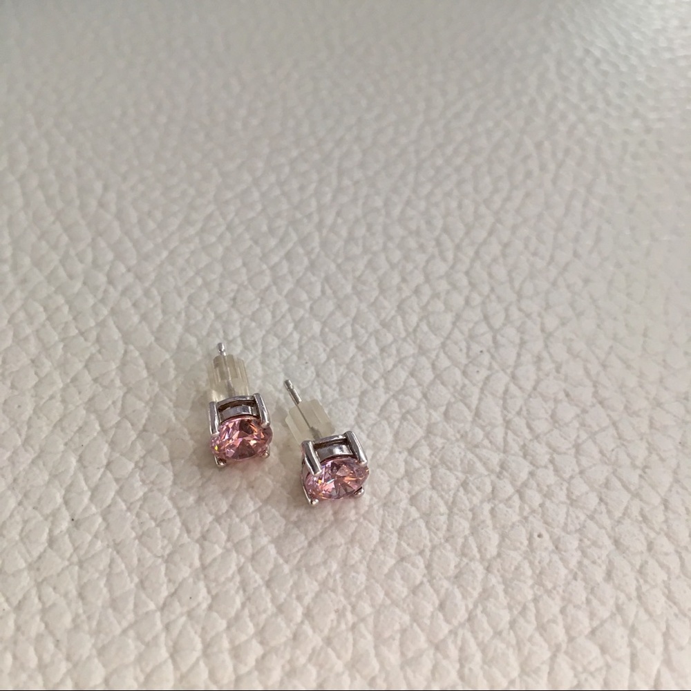 Banana Republic Pink Crystal Rhinestone Earrings
